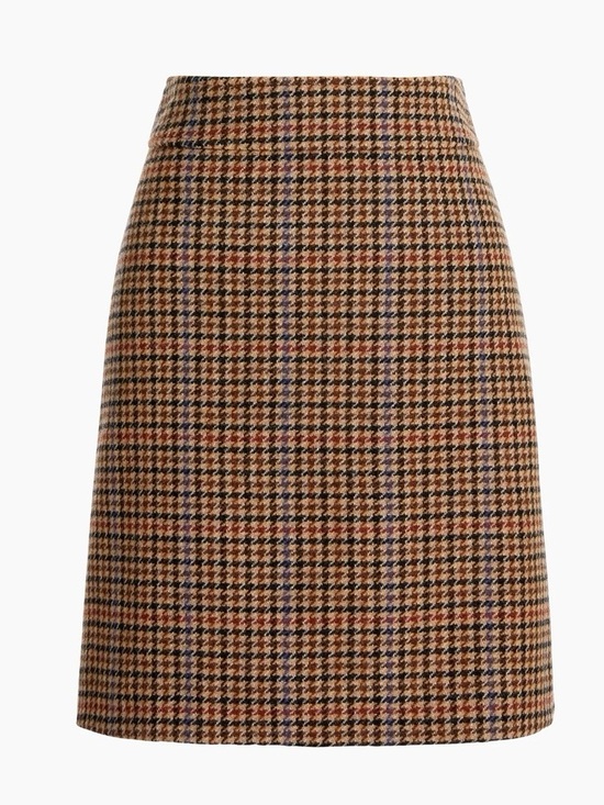 J. Crew Dresses & Skirts - J. Crew Mini Houndstooth Skirt in Brown and Tan